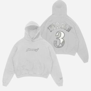 Post Malone x Reebok White Iverson Anniversary Hoodie